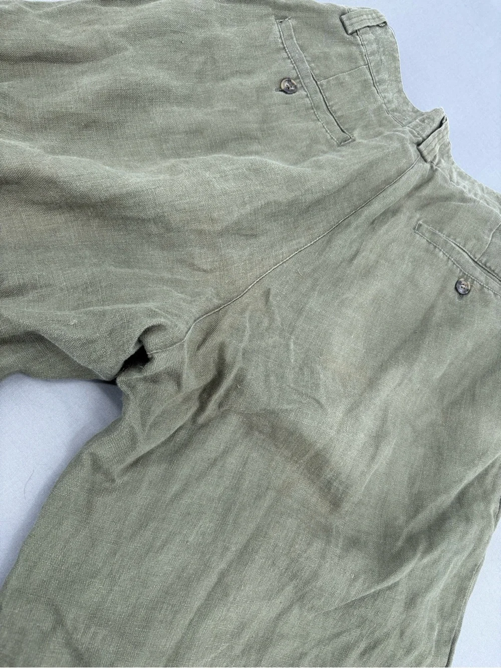 GAP Olive Green Wide-Leg Casual Pants